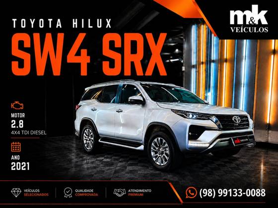 TOYOTA HILUX SW4 2.8 D-4D TURBO DIESEL SRX 4X4 AUTOMÁTICO TOYOTA HILUX SW4 2.8 D-4D TURBO DIESEL SRX 4X4 AUTOMÁTICO